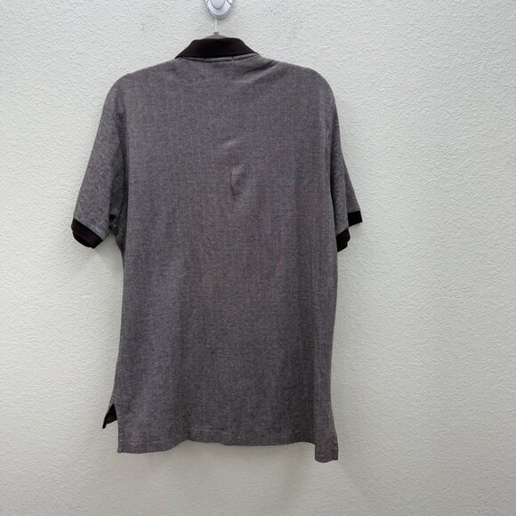 VTG Polo Ralph Lauren Herringbone USA Made Cotton Short Sleeve Shirt Mens sz XL - Picture 7 of 9